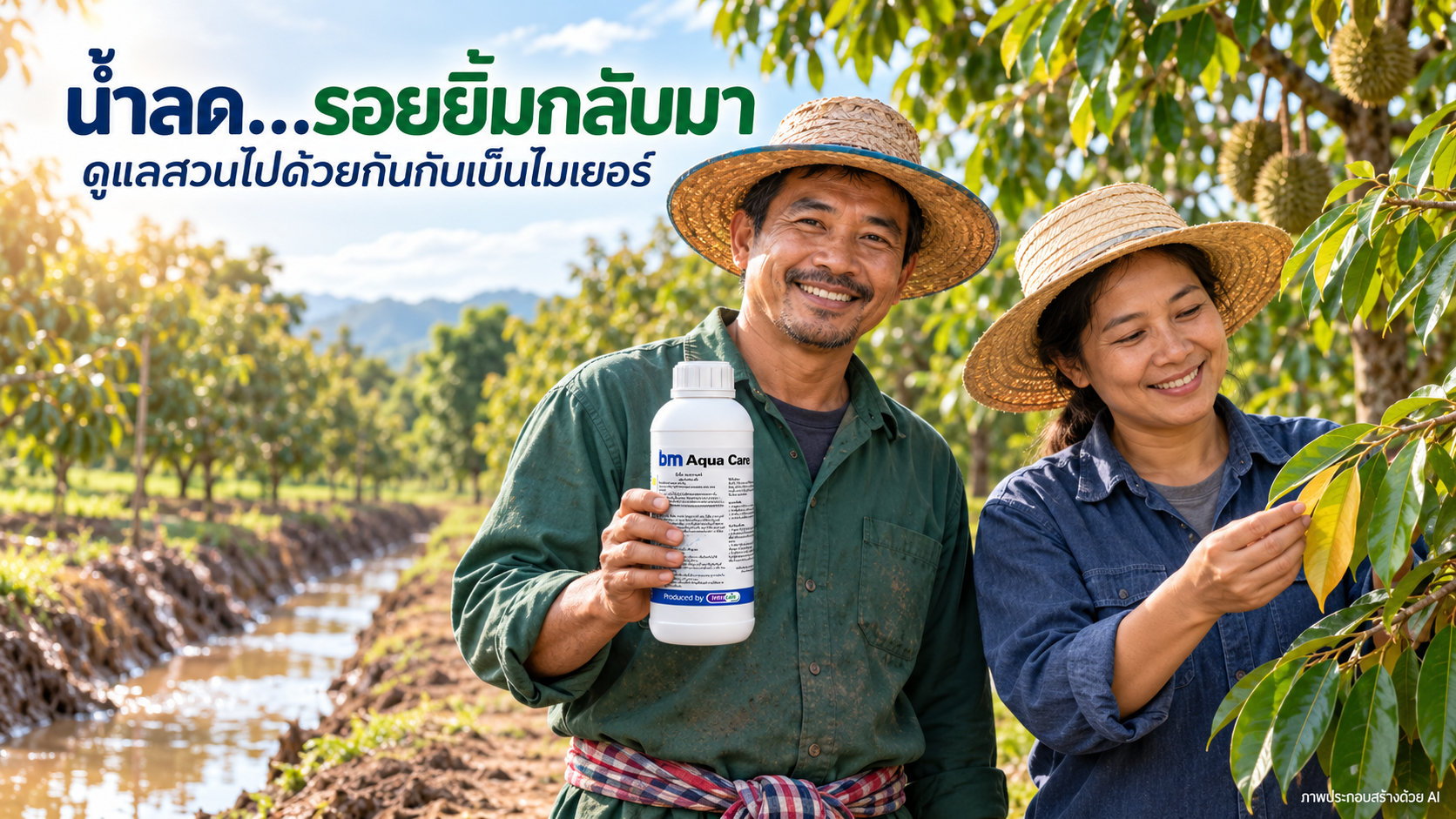 การจัดการสวนไม้ผลหลังน้ำท่วม: ฟื้นฟูรากและดินให้ต้นกลับมาแข็งแรง